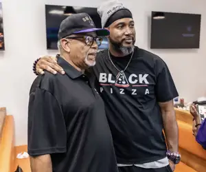 Black-owned business, Black Pizza welcoming guests in Bankhead. 