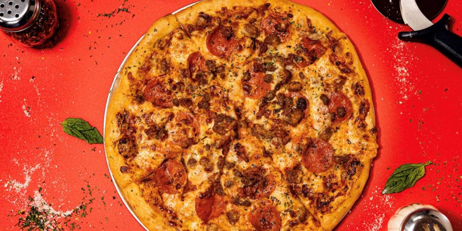 Meat Lovers pizza from Black Pizza in Atlanta.